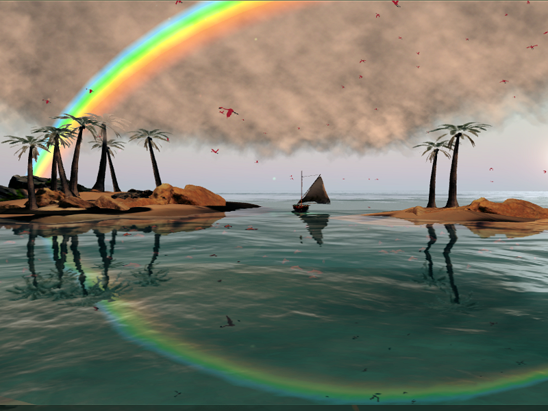 3D Sunset Real-Time Experience